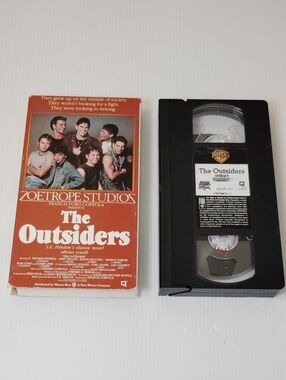 Warner Bros. The Outsiders VHS - Red & Black Artwork